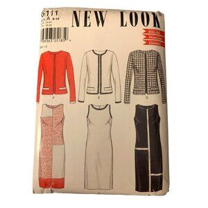 New Look 6111 Dress Jacket Sewing Pattern Sizes 8 10 12 14 1618 uncut 2014s